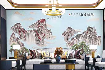 贵港森佰汇航空纤维墙咔（鸿运当头）